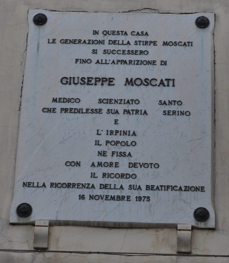 Giuseppe Moscati's plaque, Serino, Italy (2).jpg